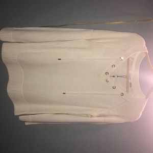 calvin klein tie sweater